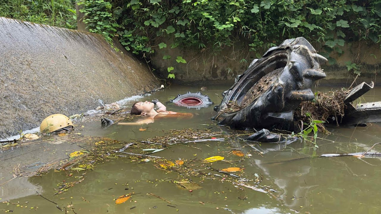 How a girl restored a tractor that was submerged in water for 25 years, will it still run?