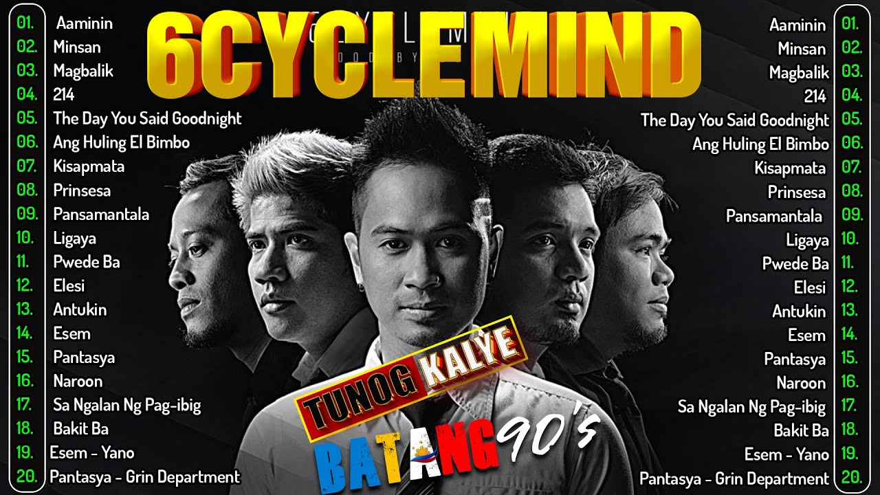 6Cyclemind , Siakol Hale, Cueshe, Rivermaya, Nonstop - Tunog Kalye Songs 90s | Opm Bands 90s#opm90s