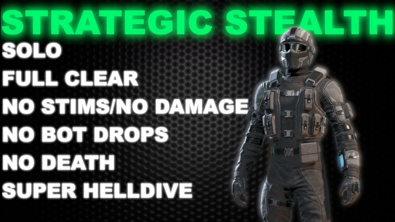 Playing Helldivers 2 Like it’s Metal Gear Solid | No Bot Drops No Damage