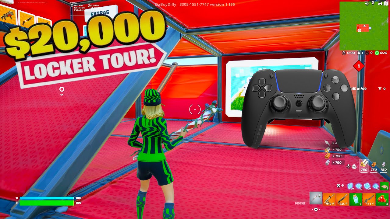 Fortnite 3v3v3v3 Go Goated Zone Wars🐐Gameplay + LOCKER TOUR ($20,000)