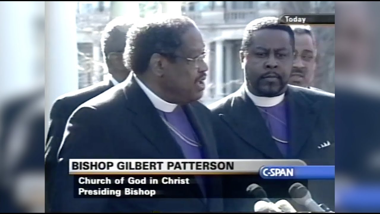 Bishop G.E. Patterson - We Can't Wait on DEMOCRATS! (Bush & Faith-Based Initiatives 2001)