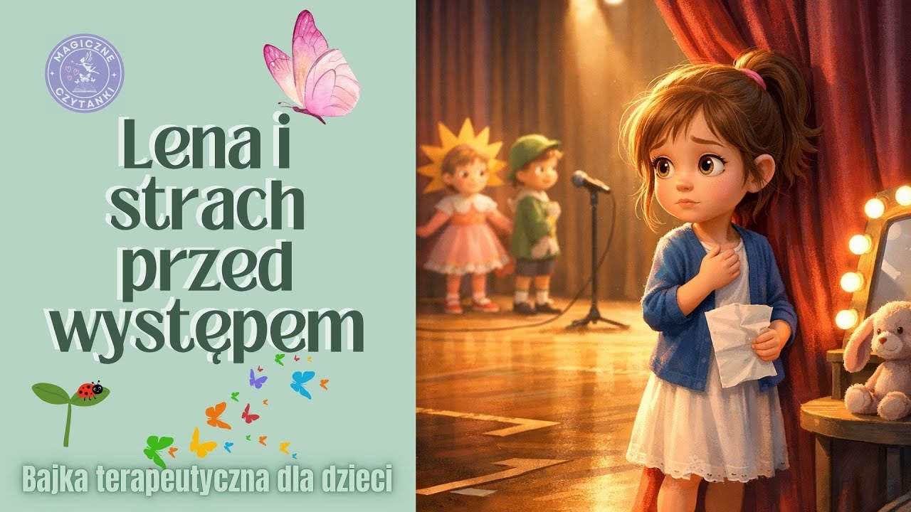 Lena i strach przed występem 🎤 | Bajka terapeutyczna o lęku i stresie przed wielkim wydarzeniem.