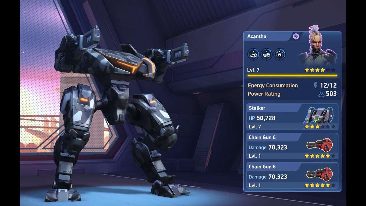 Heavy Duty Stalker - Chain Gun 6 Unlock and Gameplay pt.1| Mech Arena