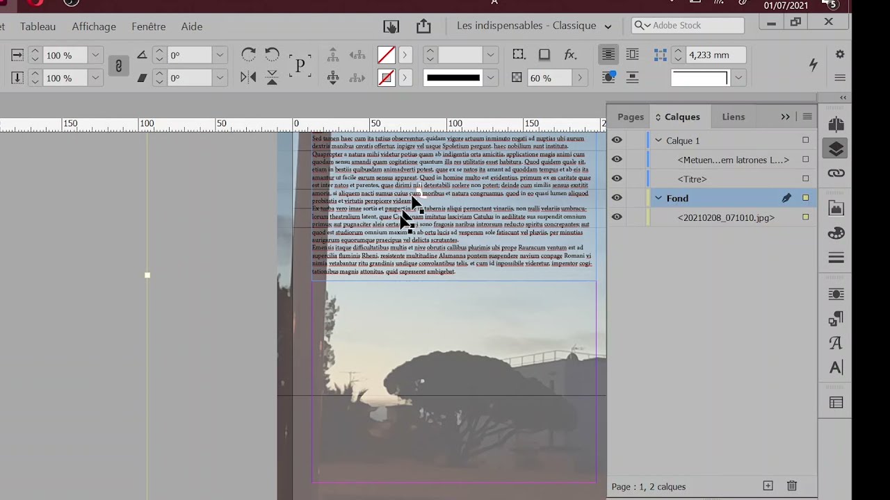 Tuto InDesign - Les calques