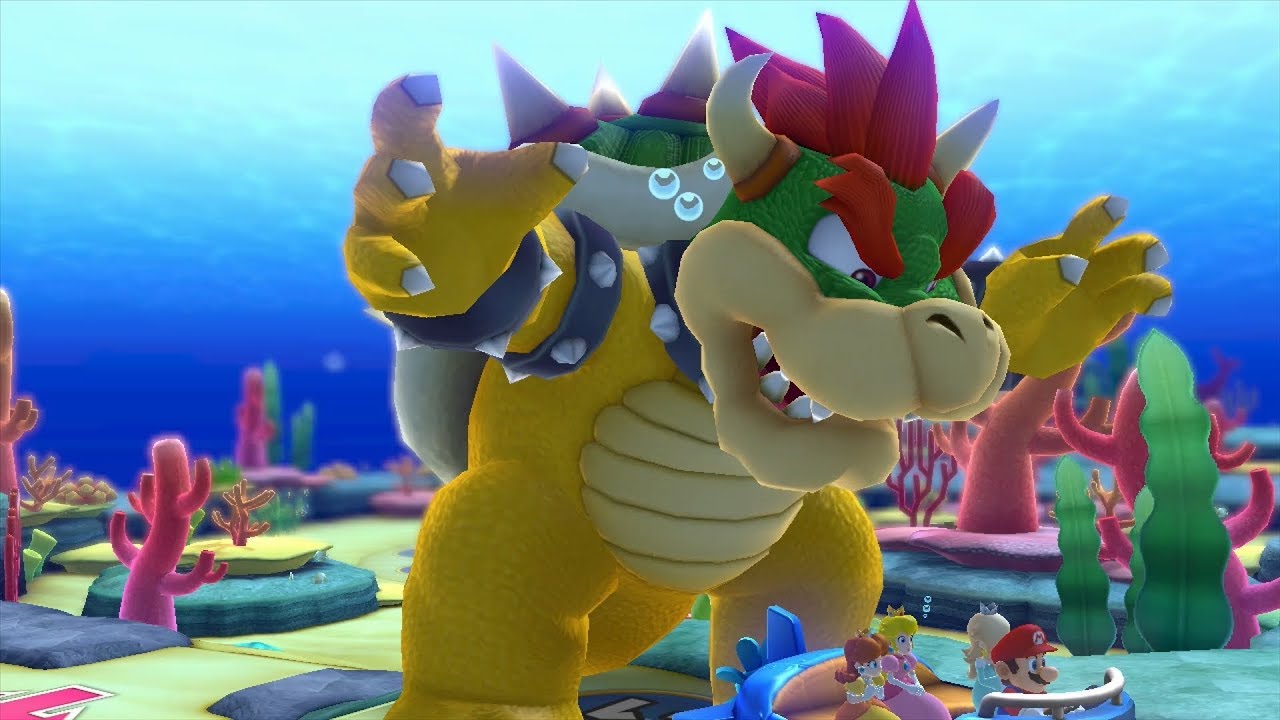 Mario Party 10 Bowser Party #322 Rosalina, Peach, Daisy, Mario Whimsical Waters Master Difficulty
