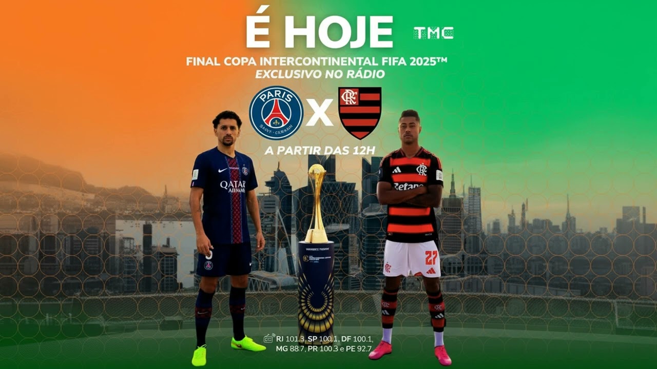 Rádio TMC: Flamengo 1 x 1 Paris Saint Germain + 1 x 2 (Copa Intercontinental 2025)