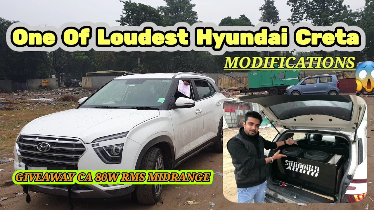 Hyundai Creta 2022 Loud  music system (GIVEAWAY) DD 712 subwoofer // modification #creta #redraudio