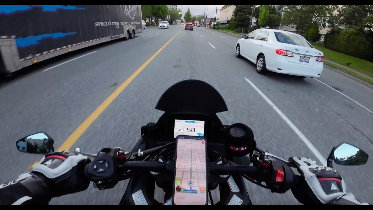 Motorcycle Ride 4K 🏍️ | Sunset Ride Vancouver – Queensborough, Richmond & Spanish Banks