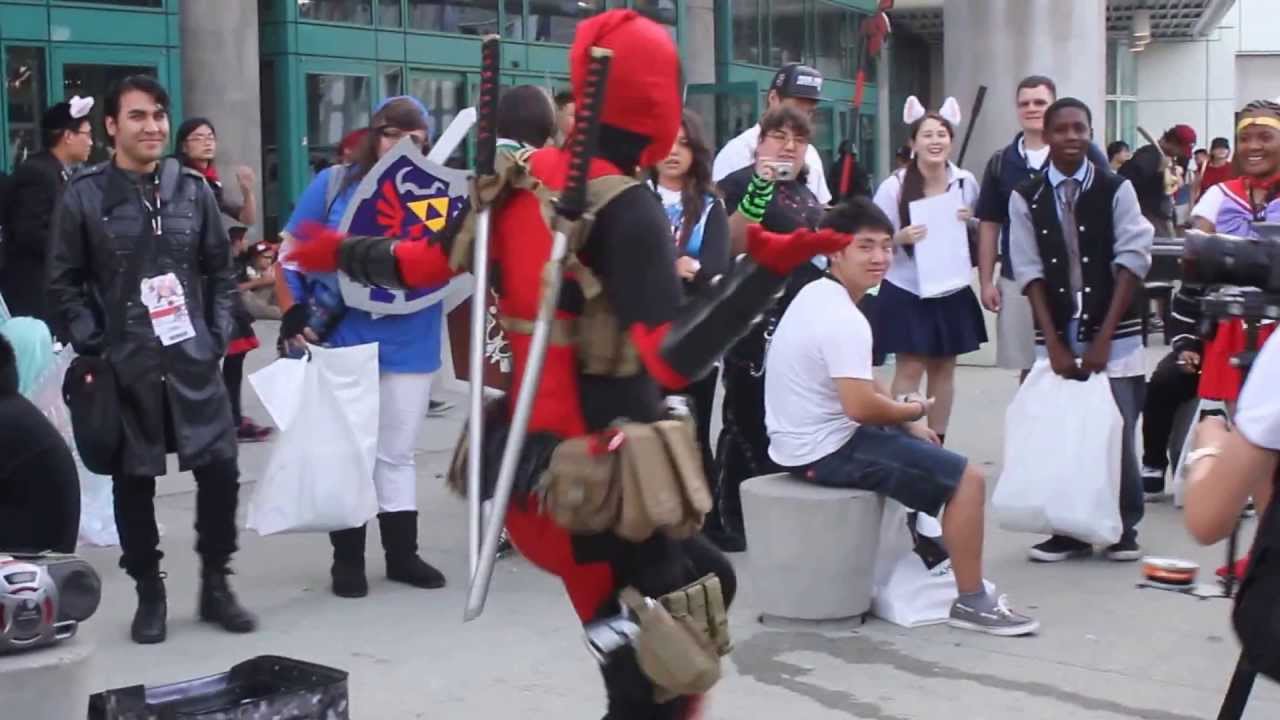D-Piddy dancing at Anime Expo 2013