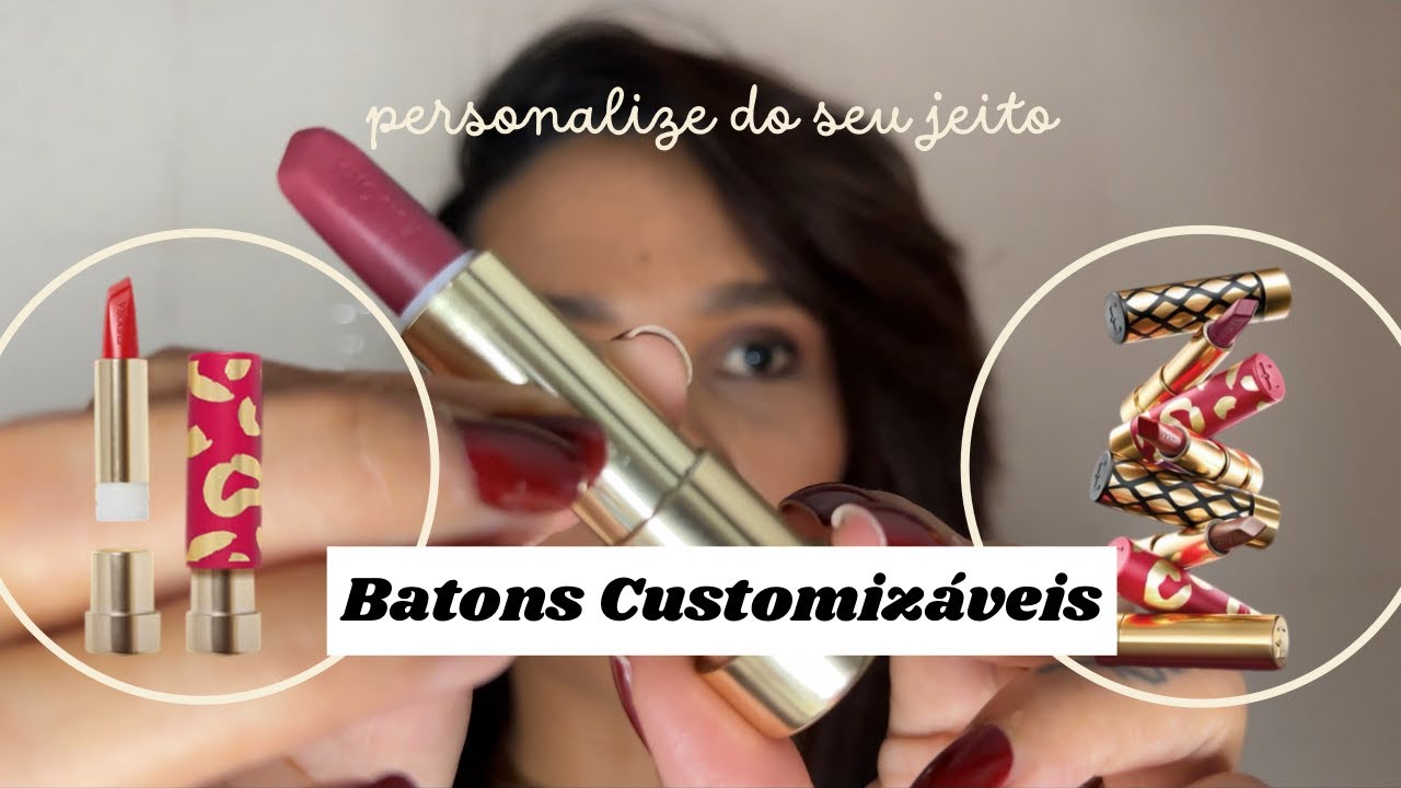 BATONS CUSTOMIZÁVEIS @eudora AMULIPS | #batons #makeup #eudora