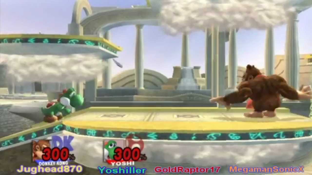 Yoshiller SSBB match 28: Against Jughead870, GoldRaptor17, and MegamanSonicX
