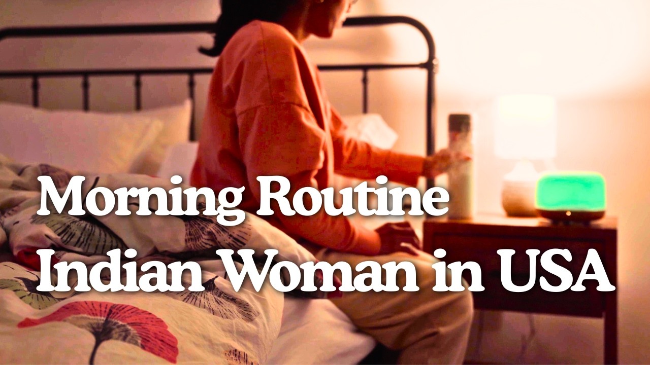 DESI Morning Routine of Indian Woman in 30s 🌿 Yoga & Dosa Breakfast 🪴 Aesthetic ASMR Vlog ☀️