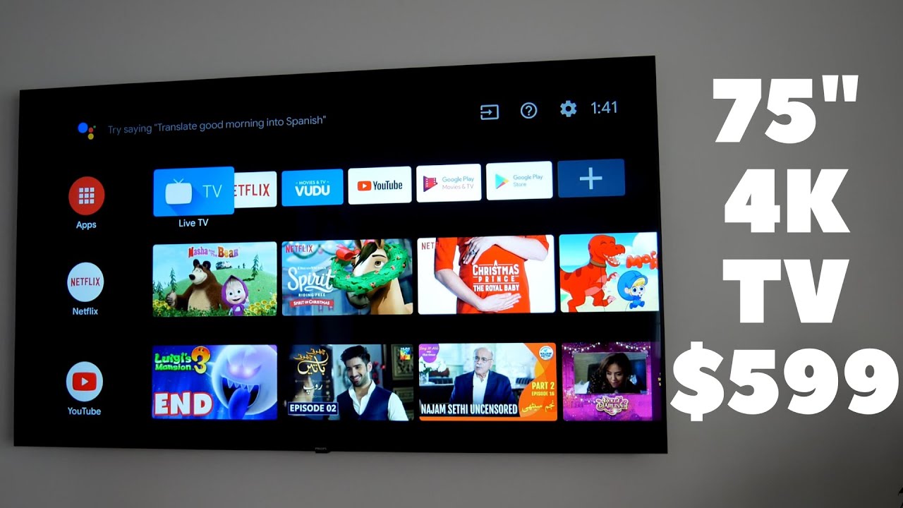 Телевизор Philips Smart 4K Android TV 75PFL5704/F7 с диагональю 75 дюймов || Обзор лучшего бюджет...