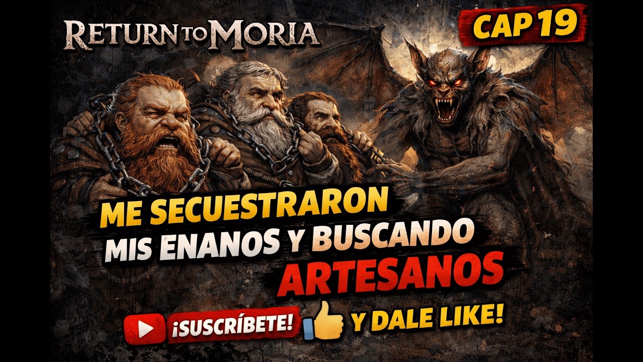 Return to Moria Cap 19 | Me secuestraron mis enanos 😡🦇 y buscando artesanos | Resumen del Directo