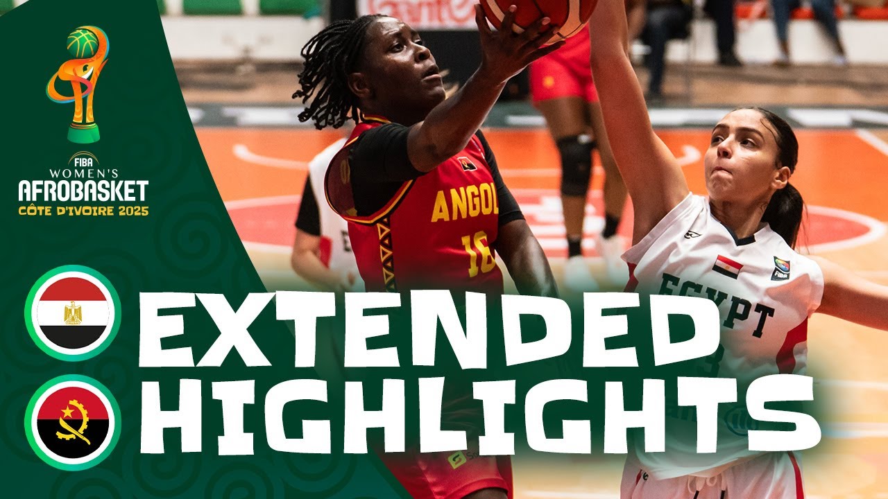 Egypt 🇪🇬 vs Angola 🇦🇴 | Extended Highlights | FIBA Women's AfroBasket 2025