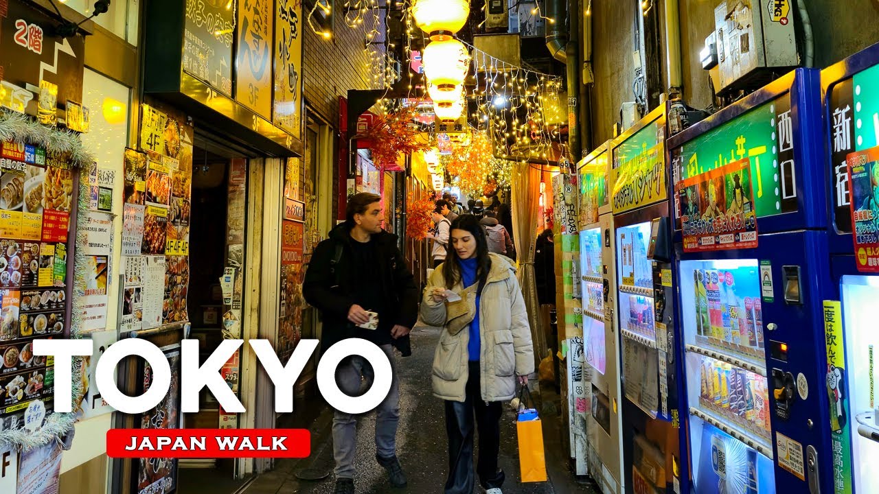 ТОКИО 4K Пешеходная экскурсия | Синдзюку, Омоиде Ёкочо, Кабукичо, Окубо, Япония, ночная прогулка