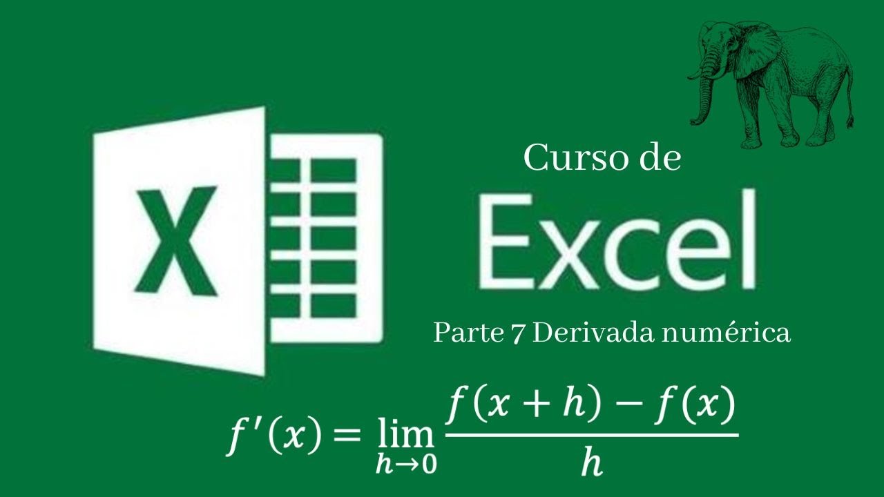 Derivada numérica en Excel