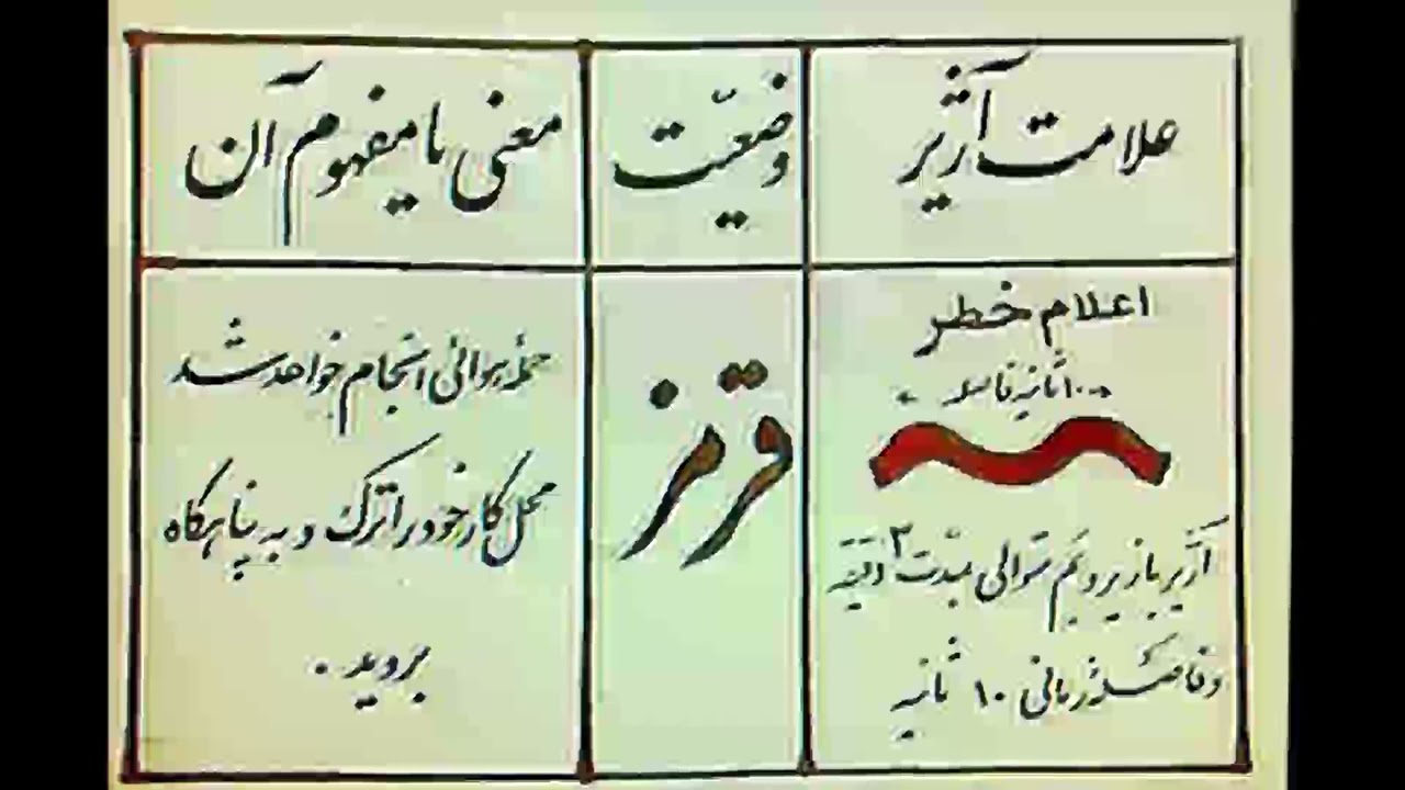 Iran's Air Raid Siren During Iran-Iraq War 1980 - 1988