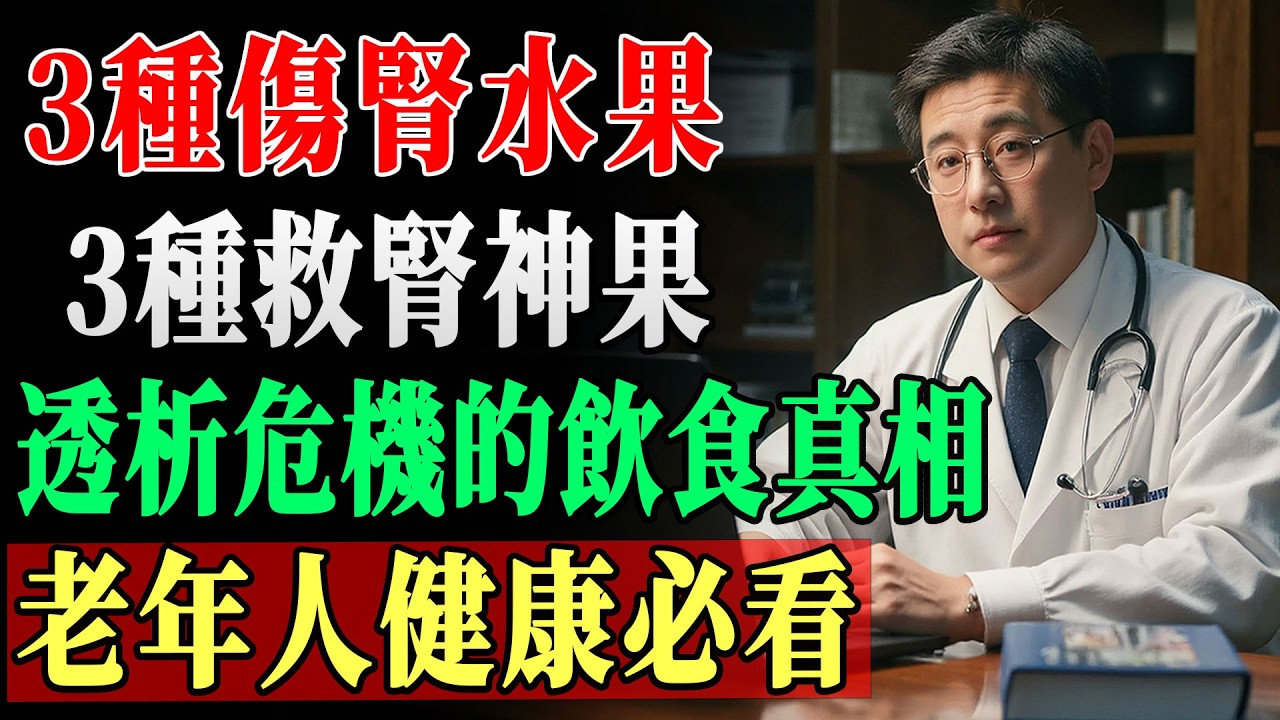 60歲後會損害腎臟的危險水果三種 vs 能夠挽救腎臟的奇蹟水果三種｜導致透析的飲食習慣真相｜對腎臟有益的食物｜腎臟健康｜老年的健康｜老年人健康習慣 !