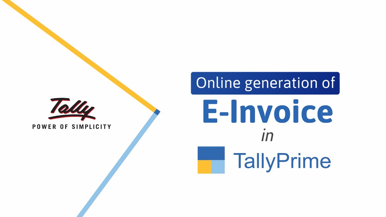 How to Generate e-Invoices Online using TallyPrime| TallyHelp