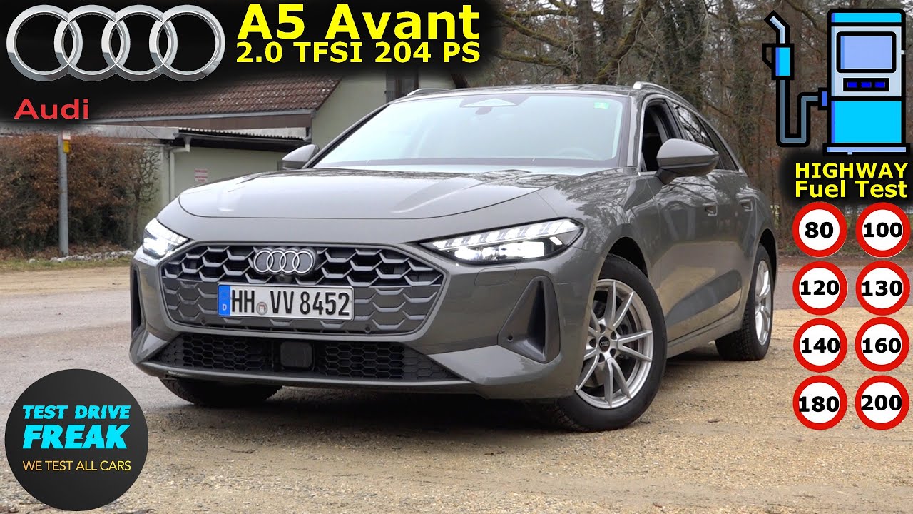 2025 Audi A5 Avant 2.0 TFSI Quattro 204 PS 🚘 TEST DRIVE with Fuel Consumption & Performance