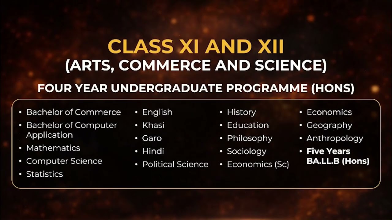 ADMISSION OPEN 2026 - CLASS XI AND XII (ARTS, COMMERCE AND SCIENCE) UMSHYRPI COLLEGE SHILLONG