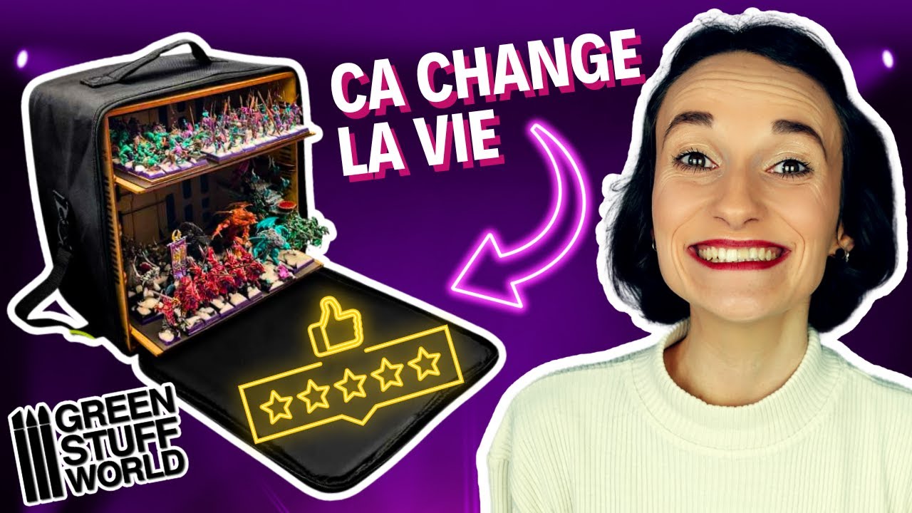 J’ai acheté cette MALLETTE GREEN STUFF WORLD pour ranger mes figurines