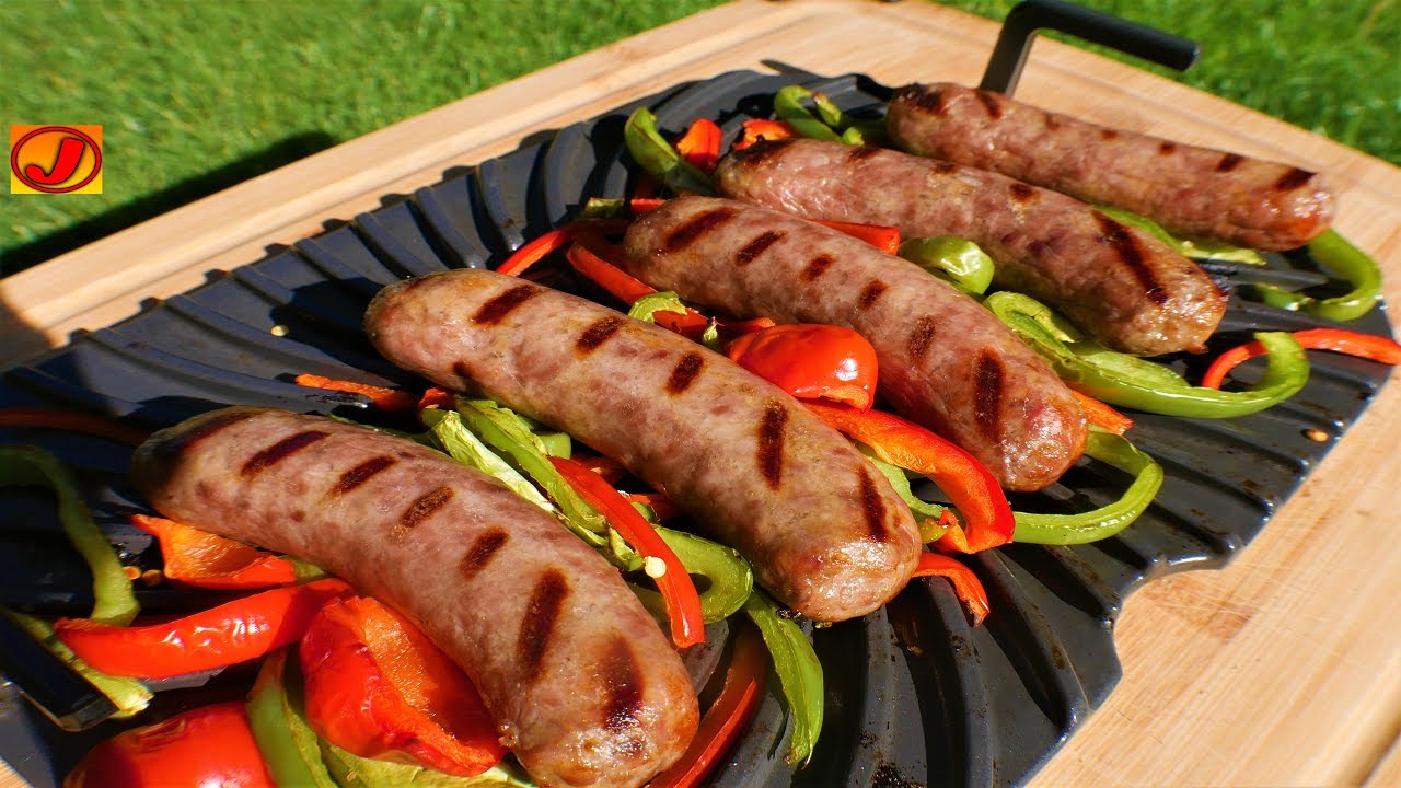 Жареные колбаски и перец от Ninja Foodi XL Grill | Рецепты Ninja Foodi XL