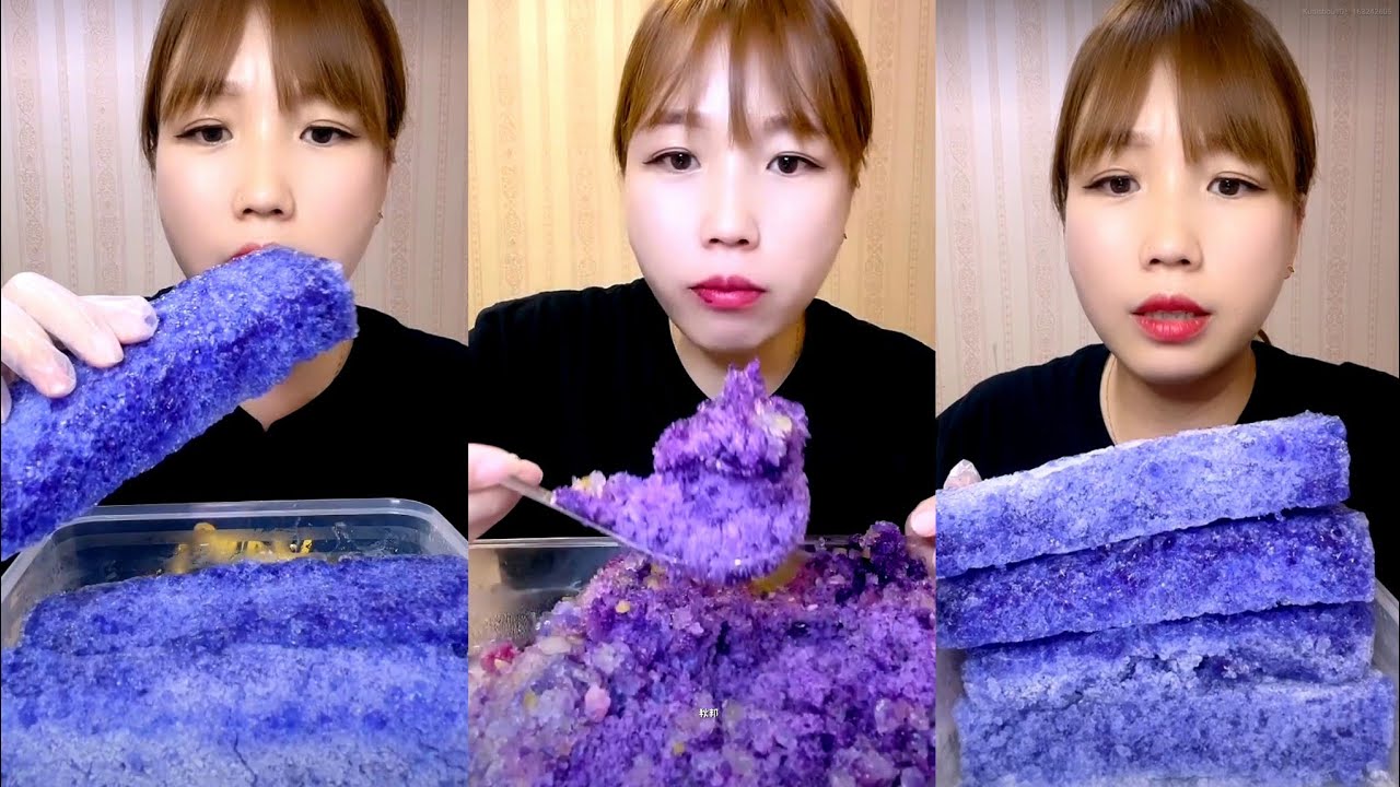 ASMR SHAVED ICE EATING / ICE EATING. QIAN