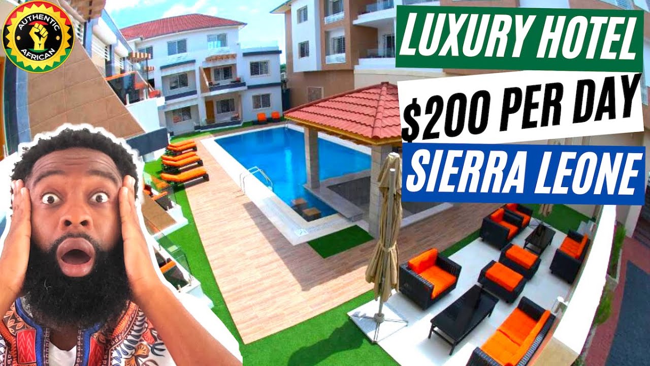 Inside A $200 Per Night Poolside Luxury Hotel Room In Sierra Leone| Pearl Hotel | Authentic African