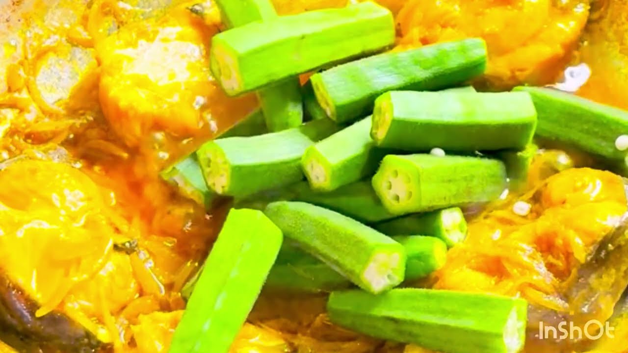 ঢেঁড়স দিয়ে রুই মাছের রেসিপি‼️Delicious Fish Curry  With Ladys  Finger 