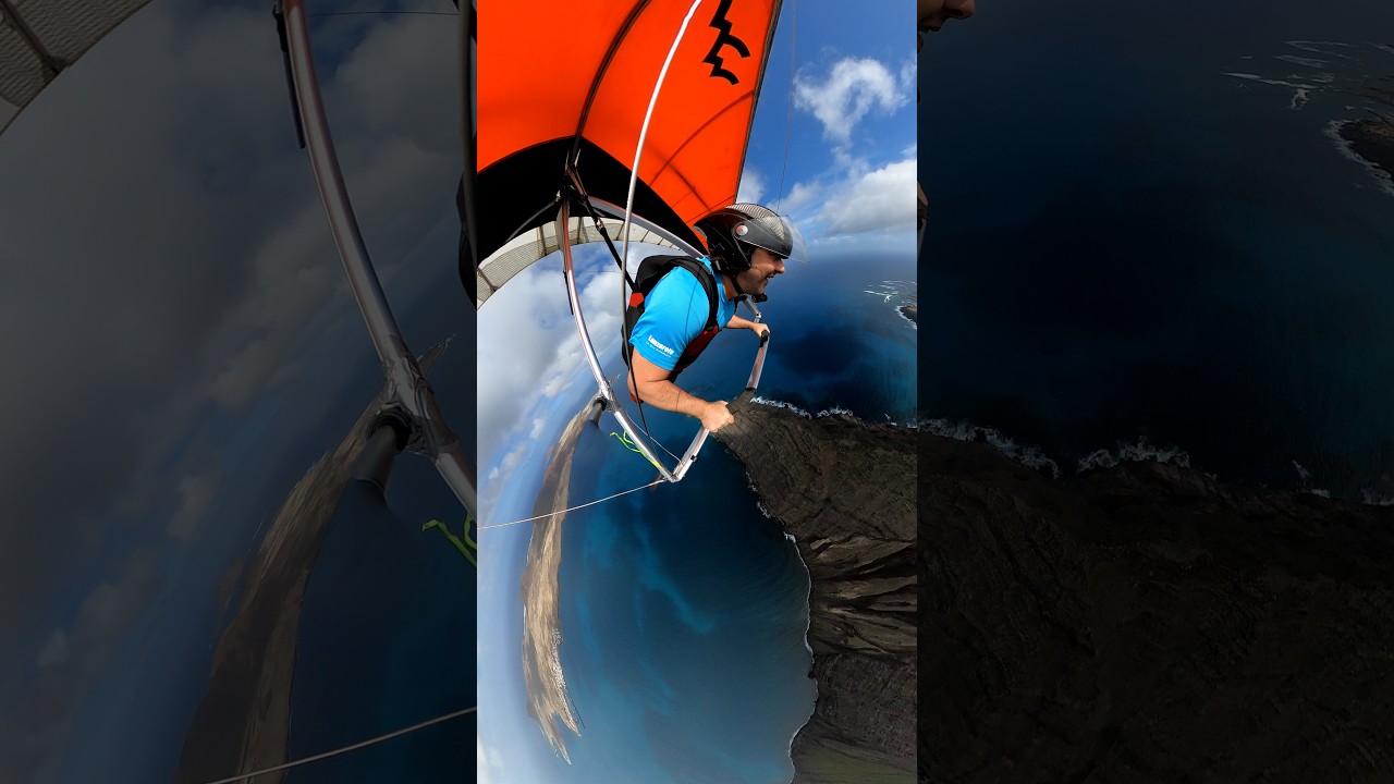 360° Hang Gliding over Lanzarote | El Cuchillo to Famara & El Faro (50 km)