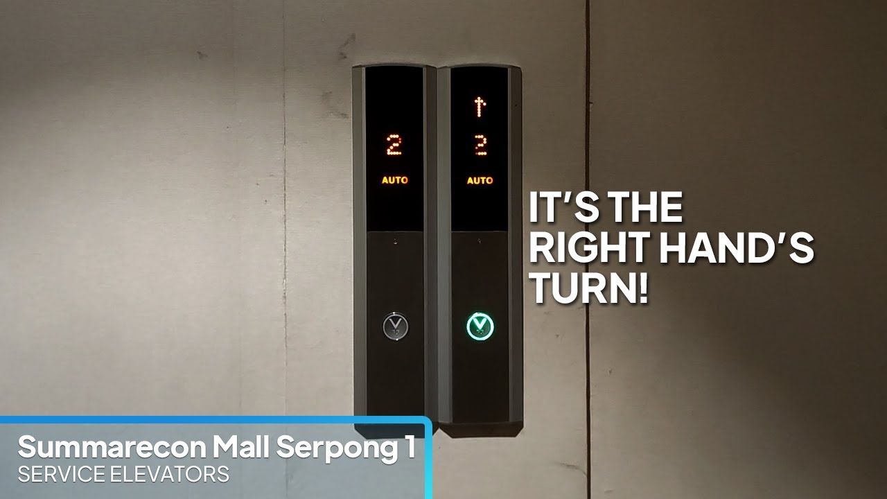 It's the RIGHT HAND's TURN! | Modernized Hyundai Service Elevator - Summarecon Mall Serpong 1