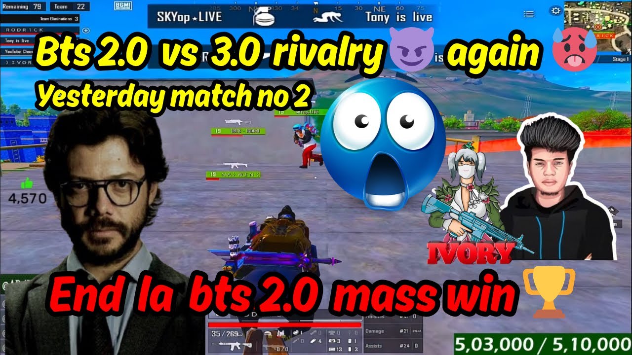 Bts 2.0 vs 3.0 rivalry 😈 again & again 🥵 #madanop #botsquadwar #btswar #botsquad #madan #bts 