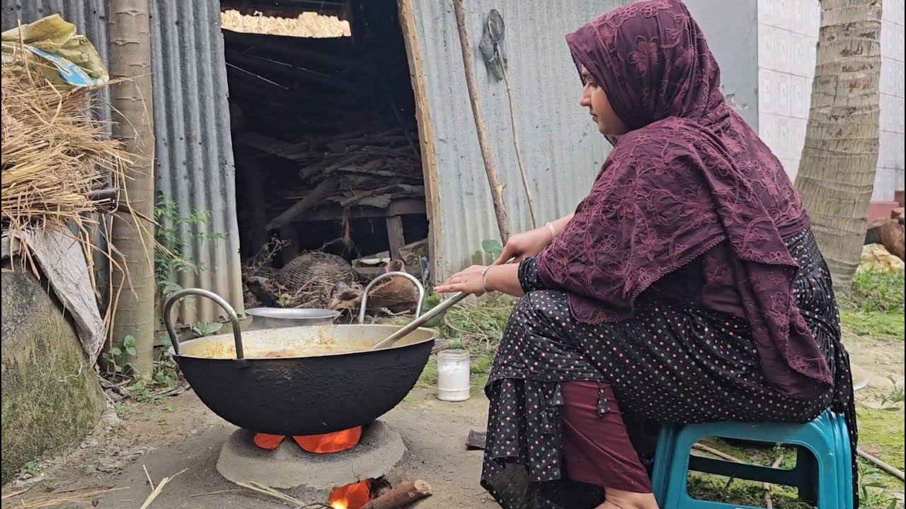 কোরবানির ঈদের সারা দিন রান্না ঘরে সময় দিন | Village life with Shampa