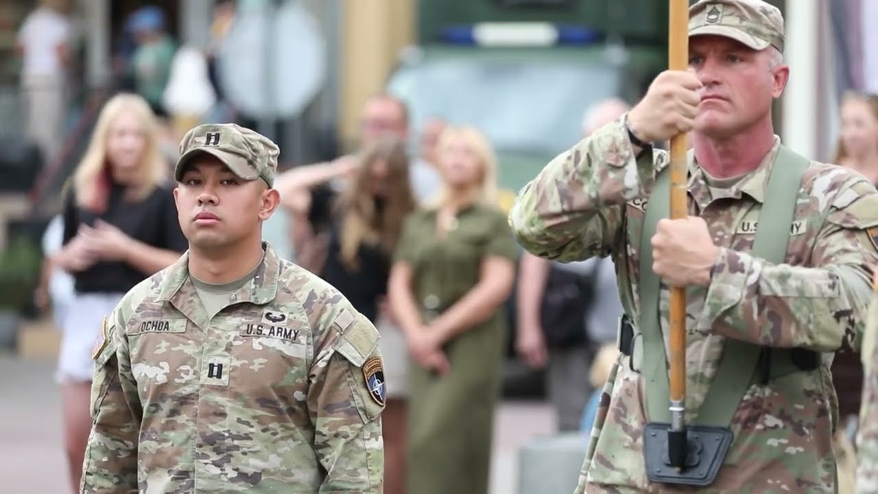 U.S. Soldiers of NATO Battle Group participate in Polish Armed Forces Day Parade