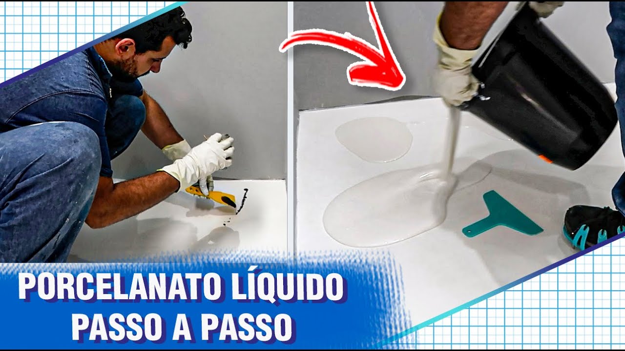 PORCELANATO L&Iacute;QUIDO de  RESINA EP&Oacute;XI para piso -  Muito F&aacute;cil - Fa&ccedil;a Voc&ecirc; Mesmo