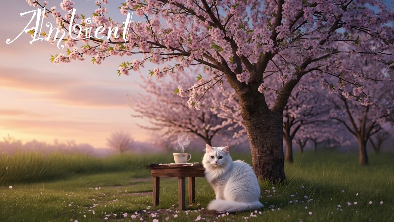 | Relax | Forest Café - On a Beautiful, Ephemeral Afternoon @CatCaféMusic_HonuCat #cat #café #coffee