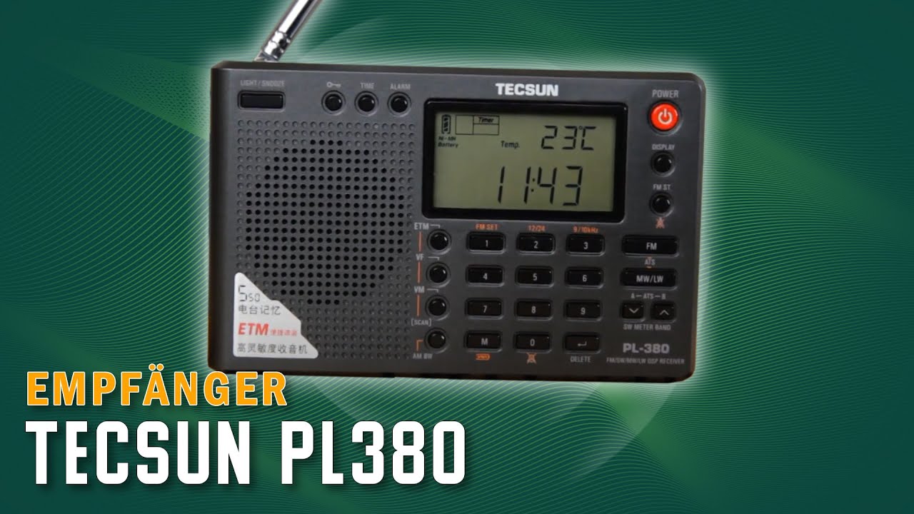 Tecsun PL380 📻 Einfacher Weltempfänger