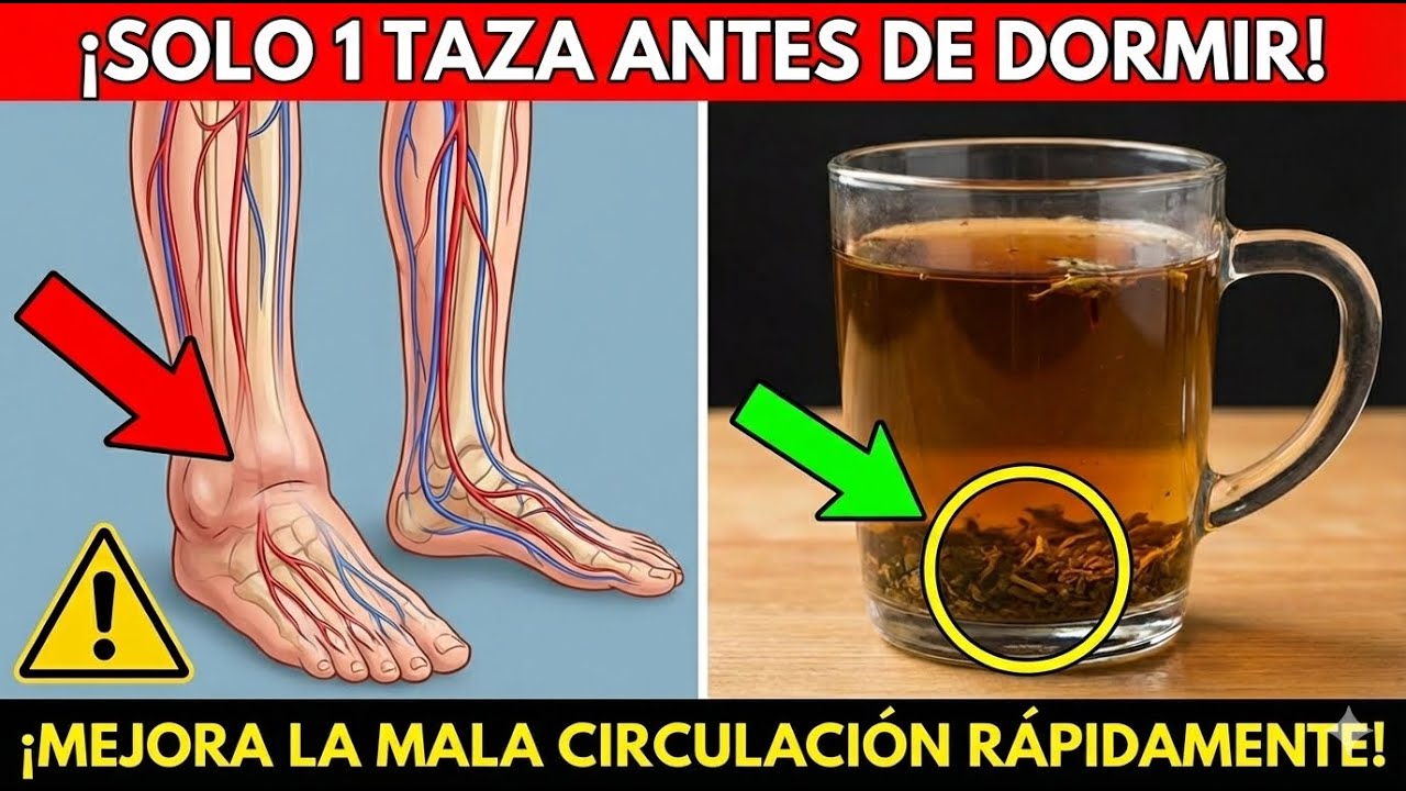 ¿Más de 60? Bebe ESTO para aumentar el flujo sanguíneo en las piernas rápidamente