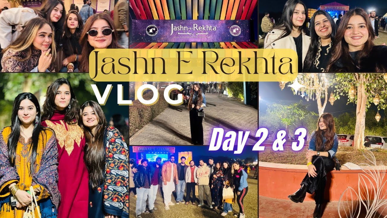Jashn e Rekhta 2025 | Bansera Park | Day 2 & 3 Vlog | Ifra