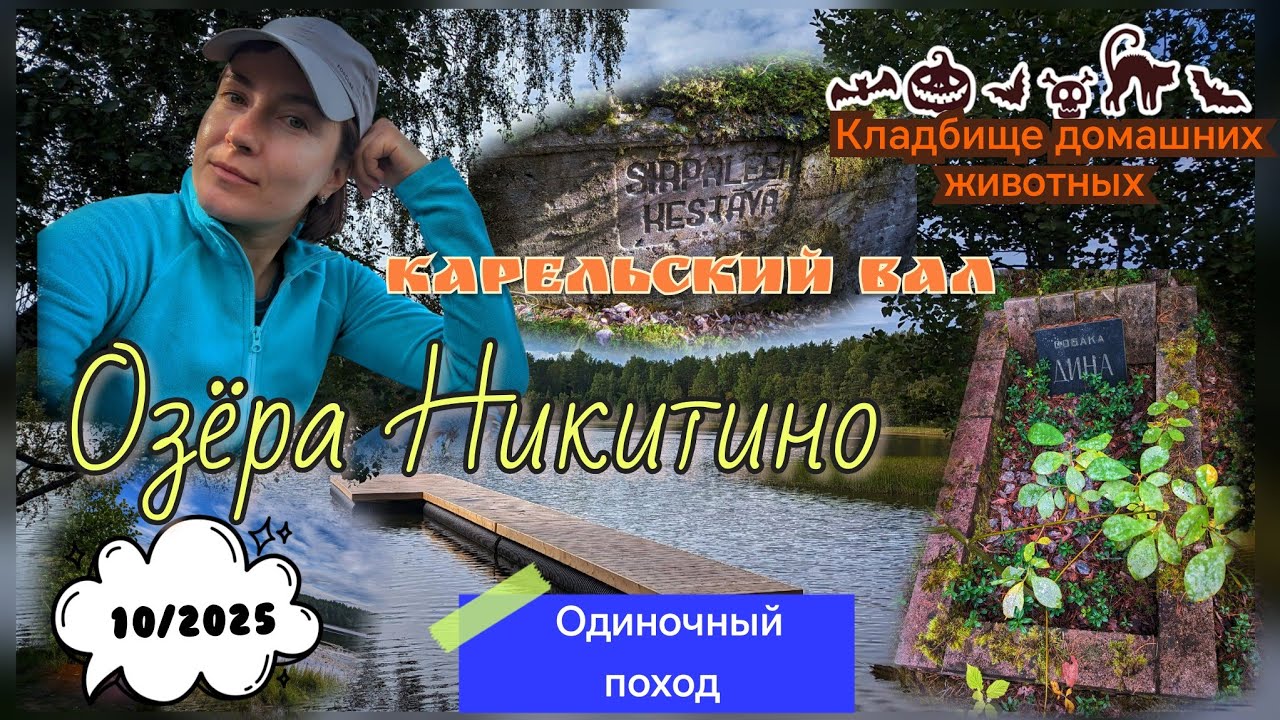 Одиночный поход в Ленинградской области. Никитино. Август 2025 года.