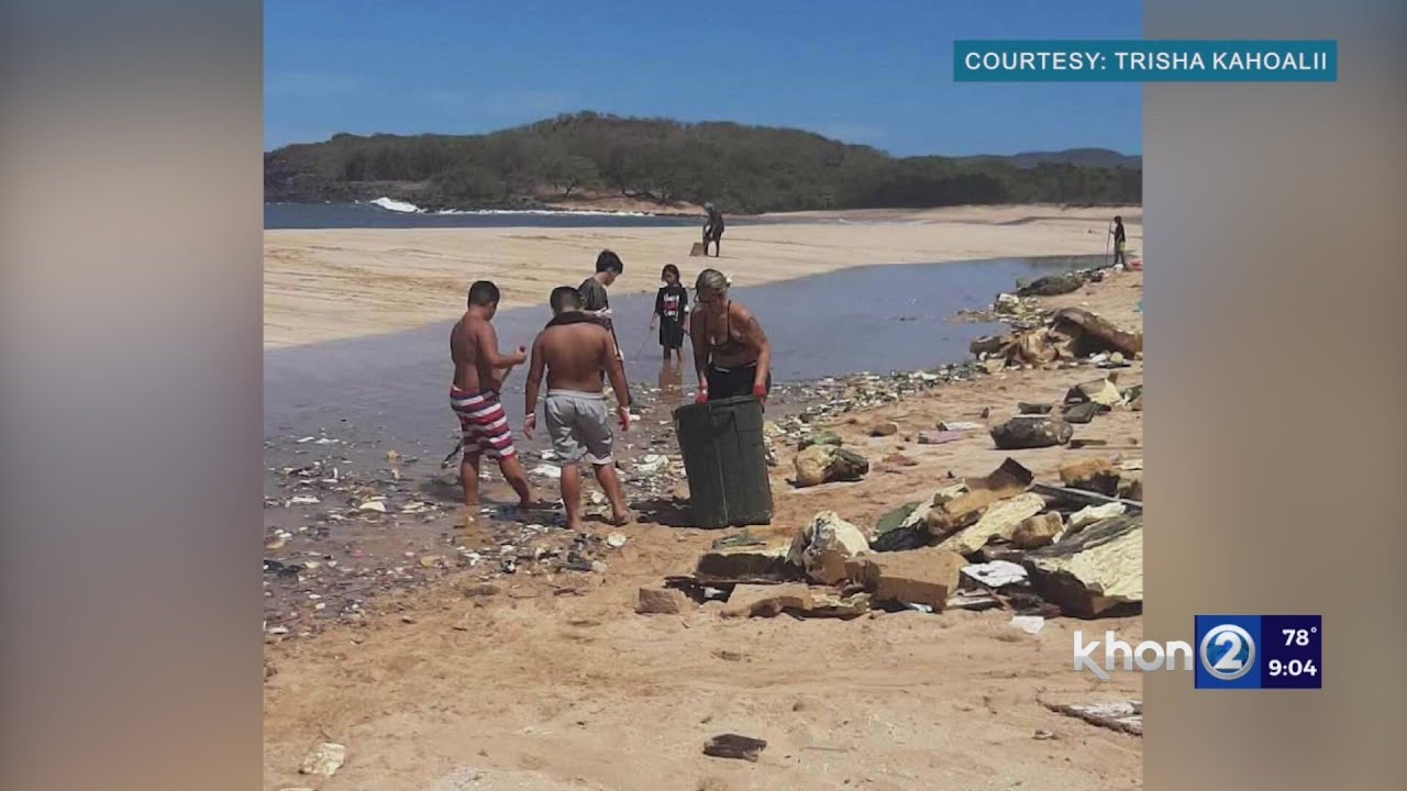 ‘We don’t have much, we do what we have to for our land,’ Molokai residents cleaning up tons of boat