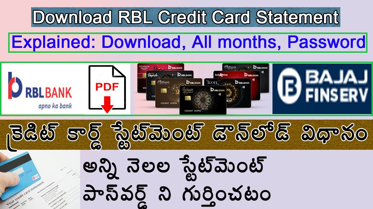 RBL Bank Credit Card Statement Download Process