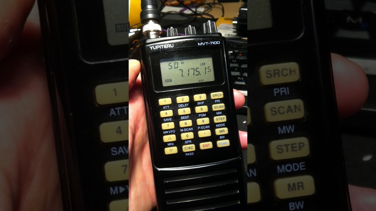Yupiteru MVT-7100 on 40 meters amateur band.