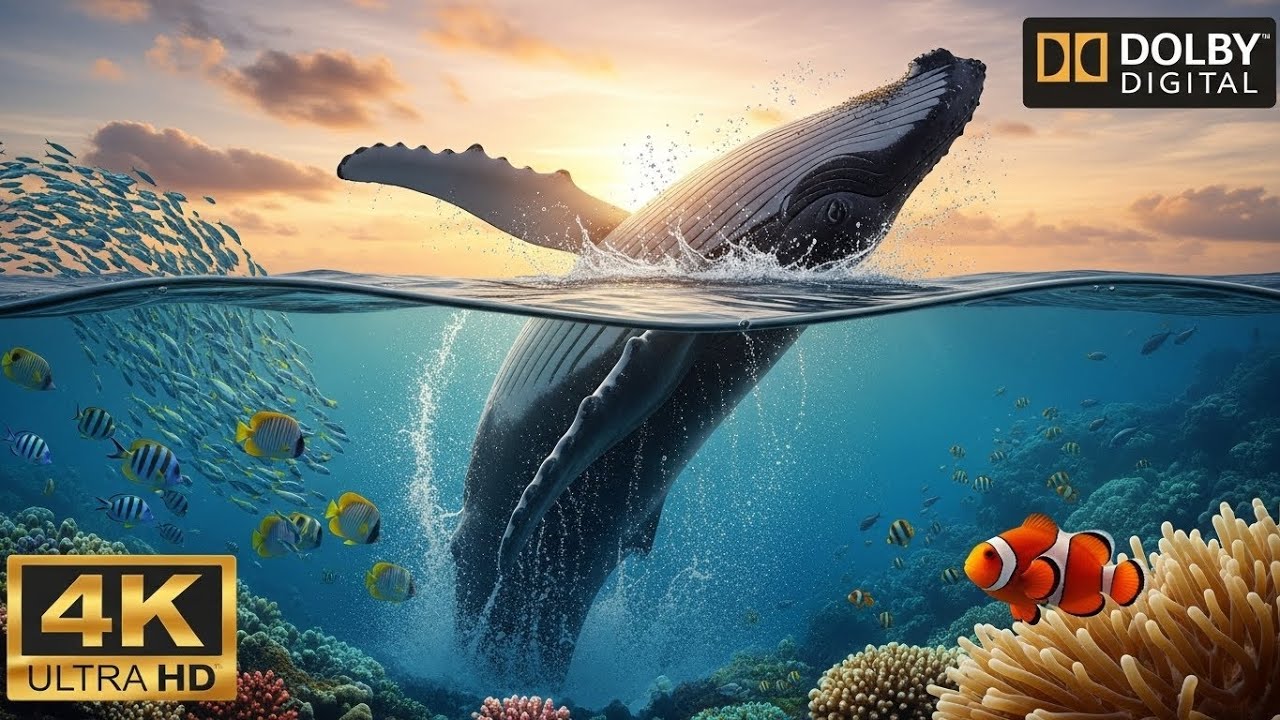 Blue Ocean Aquarium 4K &ndash; Relaxing Fish Tank Ambience for Night Sleep & Focus