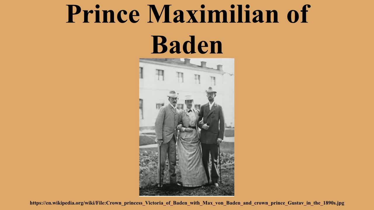 Prince Maximilian of Baden