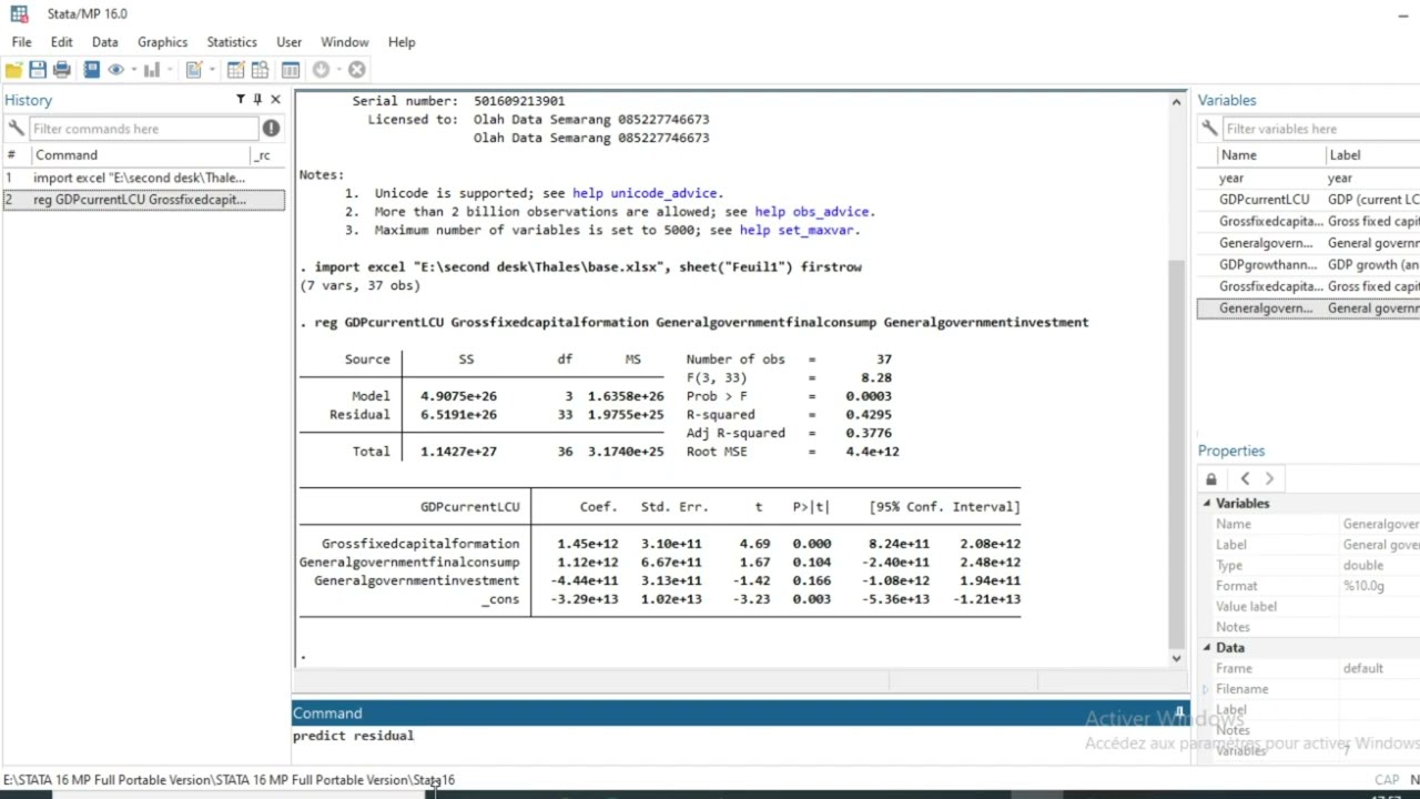 How to run linear regression diagnostic tests in STATA:Normality,heteroskedasticity, autocorrelation