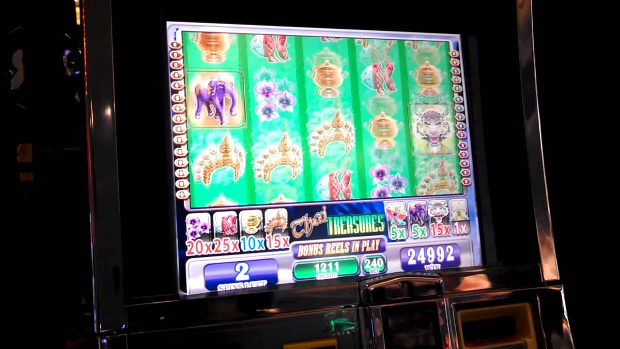 Thai Treasures Slot Machine Bonus Round!!!  +$345