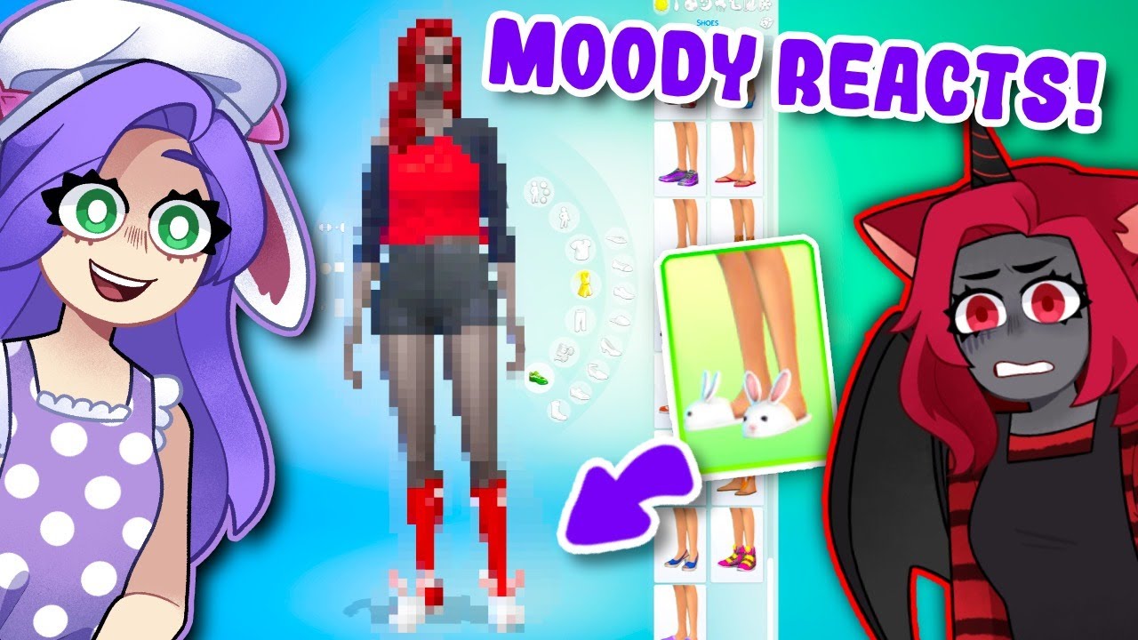 МУДИ РЕАГИРУЕТ НА ТО, ЧТО Я СОЗДАЮ ЕЁ В SIMS!
